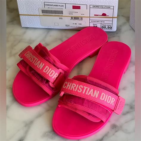 dior evolution slide pink|Dior DIO(R)EVOLUTION SLIDE slippers sandals Dway pink.